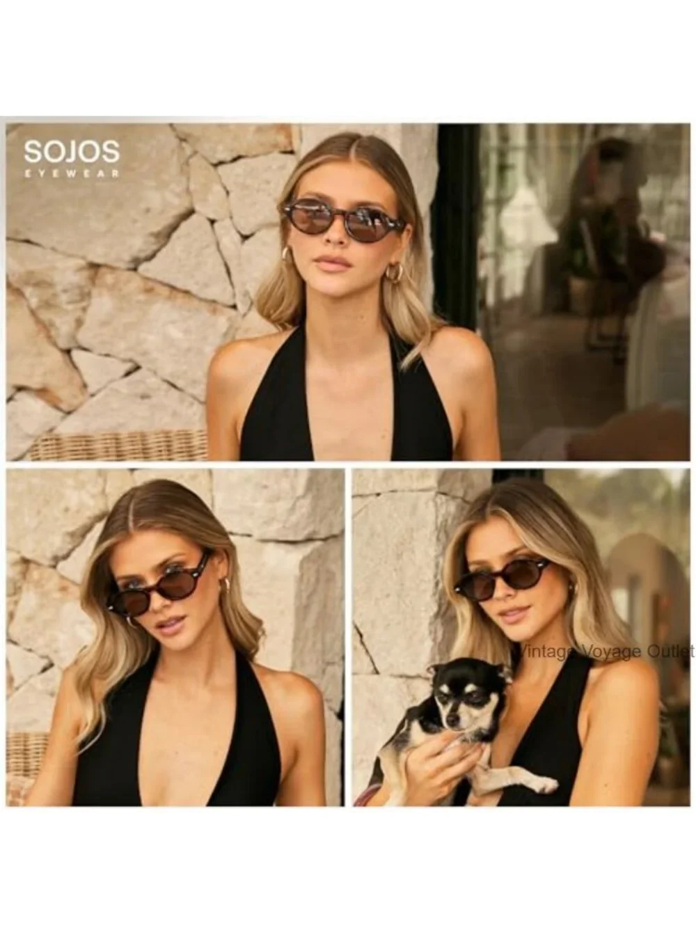 Retro Oval Polarized Sunglasses UV400 Protection for Women Men